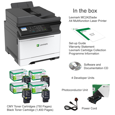 Lexmark MC2425adw Multifunction Laser Printer 42CC443