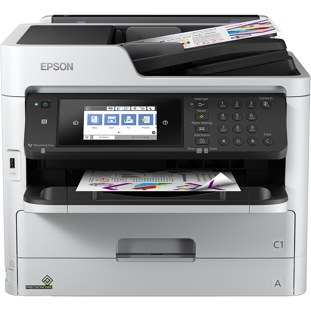 Epson Workforce Pro Wf C5710dwf Colour Multifunction Inkjet Printer C11cgby