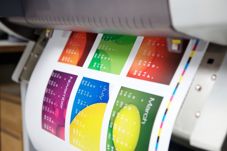 paper being printed