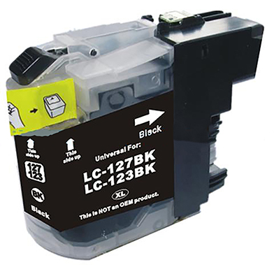 Printerland LC127XLBKPL Compatible Brother LC-127XL Hi-Cap Black Ink Cartridge (1,200 Pages)