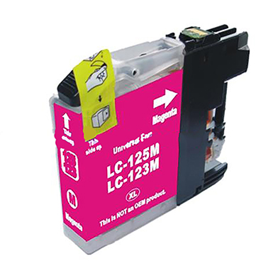 Printerland LC125XLMPL Compatible Brother LC-125XL Hi-Cap Magenta Ink Cartridge (1,200 Pages)