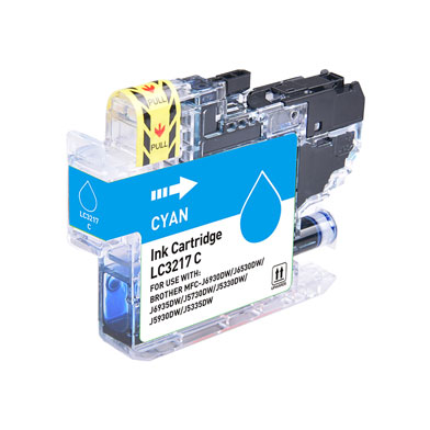 Printerland LC3217CPL Compatible Brother LC-3217 Cyan Ink Cartridge (550 Pages)