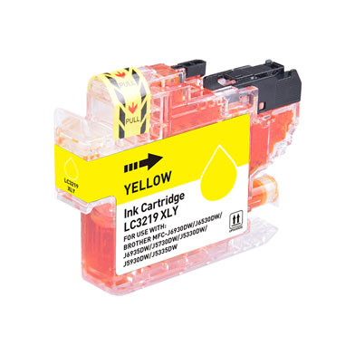 Printerland LC3219XLYPL Compatible Brother LC-3219XL Yellow High Yield Ink Cartridge (1,500 Pages)