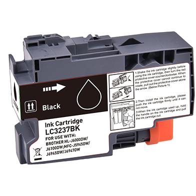 Printerland LC3237BKPL Compatible Brother LC-3237 High Yield Black Ink Cartridge (3,000 Pages)