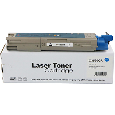 Compatible OKI Cyan Toner Cartridge (2,500 Pages)