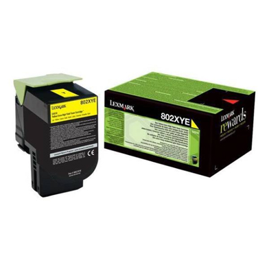 Lexmark 80C2XYE Extra High Capacity Yellow Toner Cartridge (4,000 Pages)