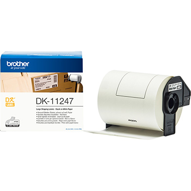 Brother DK-11247 103mm x 164mm Label Roll (BLACK ON WHITE)