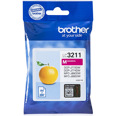 Brother LC3211M LC-3211M Magenta Ink Cartridge (200 Pages)