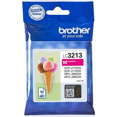 Brother LC3213M LC-3213M High Yield Magenta Ink Cartridge (400 Pages)
