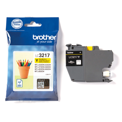 Brother LC3217Y LC-3217 Yellow Ink Cartridge (550 Pages)