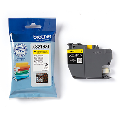 Brother LC3219XLY LC-3219XL Yellow High Yield Ink Cartridge (1,500 Pages)