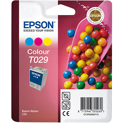 Epson T029 CMY Ink Cartridge Multipack (380 Pages)