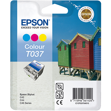 Epson T037 CMY Ink Cartridge Multipack (180 Pages)