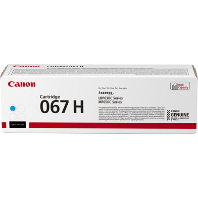 Canon 5105C002 067H High Capacity Cyan Toner Cartridge (2,350 Pages)