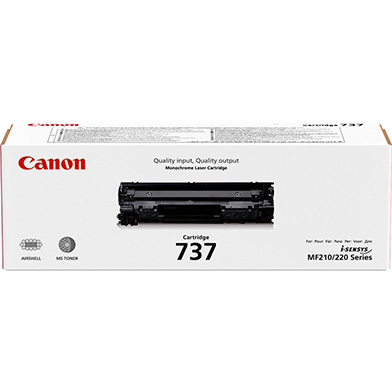 Canon 737 Black Toner Cartridge (2,400 Pages)