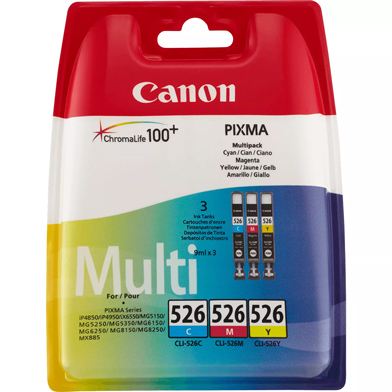 Canon 4541B009 CLI-526 CMY Ink Cartridge Multipack