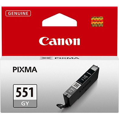 Canon 6512B001 CLI-551GY Grey Ink Cartridge (125 Pages)