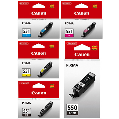 Canon CLI-551 + PGI-550 Standard Ink Cartridge Value Pack