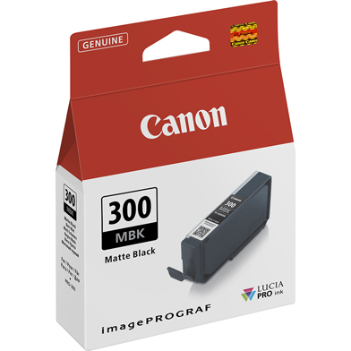 Canon PFI-300MBK Matte Black Ink Cartridge (1,750 4x6" Photos)