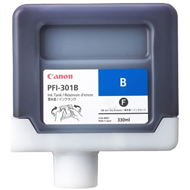 Canon 1494B001AA PFI-301B Blue Ink Cartridge (330ml)