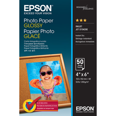 Epson C13S042547 Photo Paper Glossy - 200gsm (10 x 15cm / 50 Sheets)