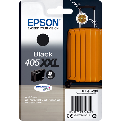 Epson C13T02J14020 405XXL Black DURABrite Ultra Ink Cartridge (2,200 Pages)