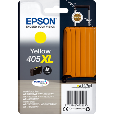 Epson C13T05H44010 405XL Yellow DURABrite Ultra Ink Cartridge (1,100 Pages)