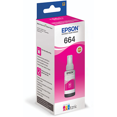 Epson C13T664340 664 Magenta Ink Bottle (6,500 Pages)