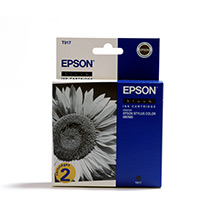 Epson T017 Black Ink Cartridge Twin Pack (2 x 17ml)