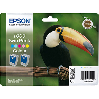 Epson T009 5-Colour Ink Cartridge Twin Pack (2 x 66ml)