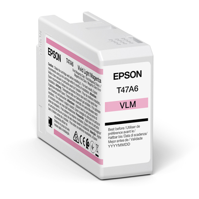 Epson C13T47A600 T47A6 Vivid Light Magenta UltraChrome Pro 10 Ink Cartridge (50ml)