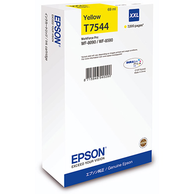 Epson C13T754440 T7544 Yellow XXL Ink Cartridge (7,000 Pages)
