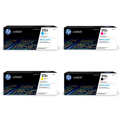 HP  212X High Capacity Toner Value Pack CMY (10,000 Pages) K (13,000 Pages)