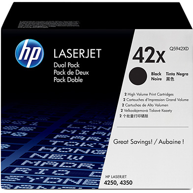 HP 42X Black Toner Dual Pack (2 x 20,000 Pages)
