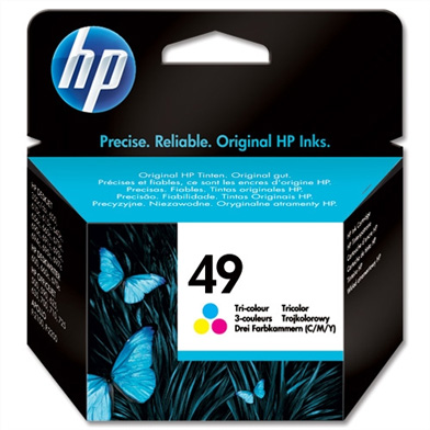 HP No.49 Tri-Colour Ink Cartridge (22.8ml)