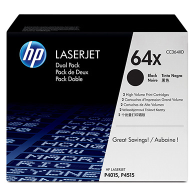 HP 64X Black Toner Dual Pack (2 x 24,000 Pages)