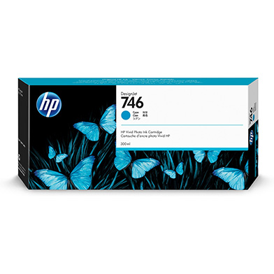 HP P2V80A 746 Cyan Ink Cartridge (300ml)