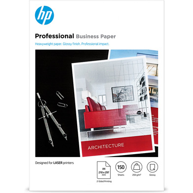 HP 7MV83A Laser Professional Business Paper - 200gsm (150 Sheets / A4 / Glossy)