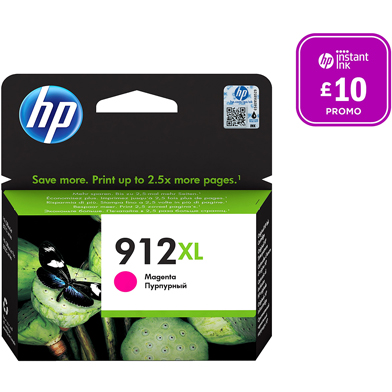 HP 3YL82AE 912XL Magenta Ink Cartridge (825 Pages)