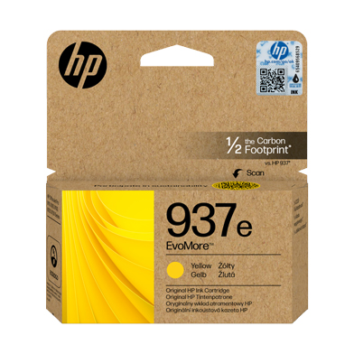 HP 4S6W8NE 937e EvoMore Yellow Ink Cartridge (1,650 Pages)
