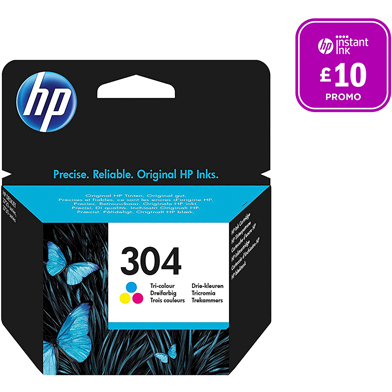 HP N9K05AE 304 CMY Ink Cartridge (100 Pages)