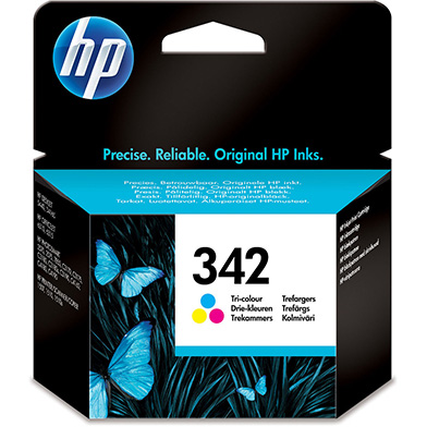 HP No.342 Tri-Colour Ink Cartridge (175 Pages)