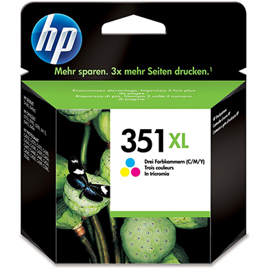 HP CB338EE No.351 Tri-Colour Ink Cartridge (580 Pages)