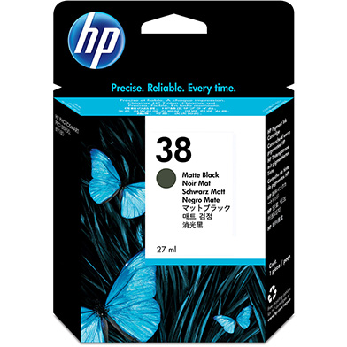 HP No.38 Matte Black Ink Cartridge (3,200 Pages)