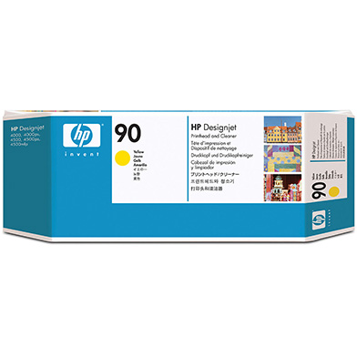 HP C5057A No.90 Yellow Printhead and Printhead Cleaner