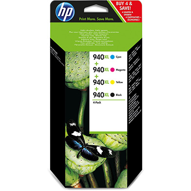 HP 940XL Ink Cartridge Multipack CMYK (2,200 Pages)