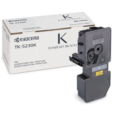 Kyocera 1T02R90NL0 TK-5230K Black Toner Cartridge (2,600 Pages)