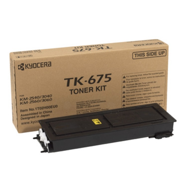 Kyocera 1T02H00EU0 TK-675 Black Toner Cartridge (20,000 Pages)