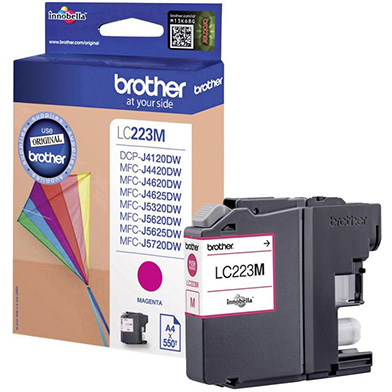 Brother LC223M LC-223 Magenta Ink Cartridge (550 Pages)