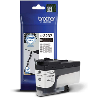 Brother LC3237BK LC-3237 High Yield Black Ink Cartridge (3,000 Pages)
